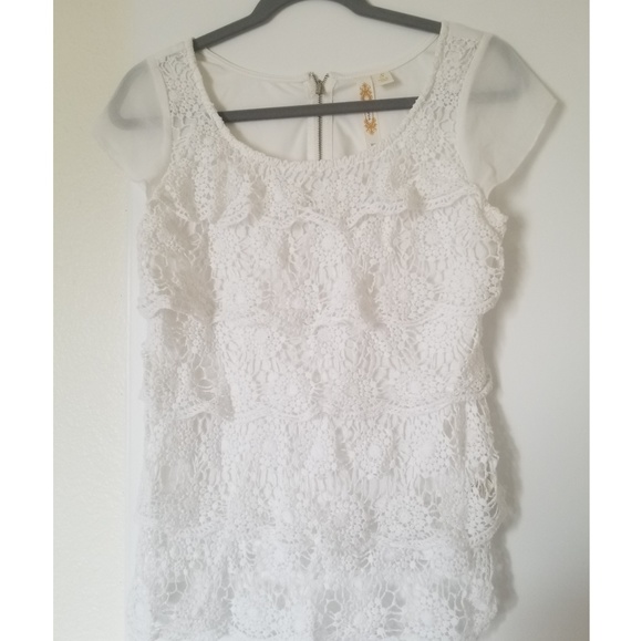 Adiva Tops - 🌟 White Lace Shirt